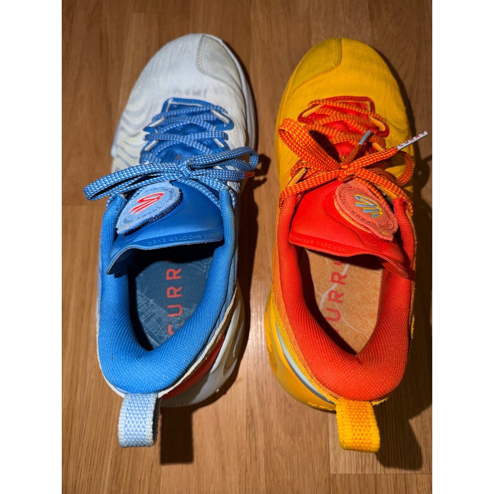 Under Armour Mismatched Curry Flow 12 What The Bay Men's 10.5 Basketball Shoes - Picture 4 of 6